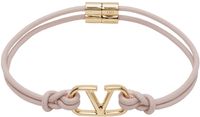 Valentino Garavani Bracelet rose à logo en V