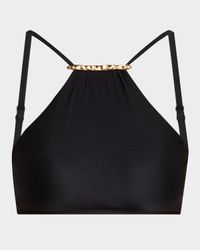 Ruched Halter Bikini Top