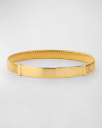 18K Yellow Gold Coil Large Bangle Bracelet