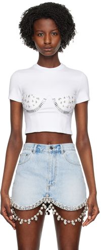 AREA White Crystal Watermelon Cup T-Shirt