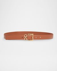 Gancini Calfskin Leather Belt