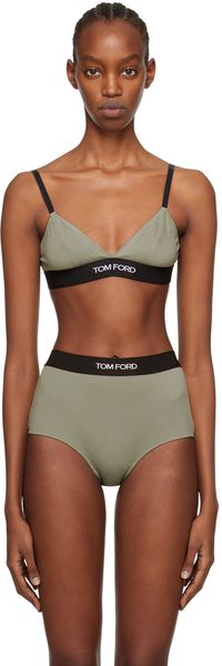TOM FORD Green Triangle Bra