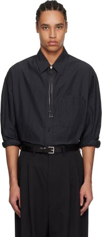 LEMAIRE Black Double Pocket Shirt