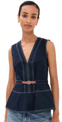 Veronica Beard Nickleby Top Navy 12