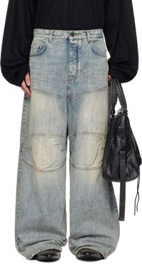 Balenciaga Blue Baggy Jeans