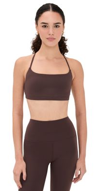 Year of Ours Studio Racer Bralette Dark Oak L