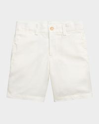 Boy's Preppy Pony Embroidered Shorts, Size 2-7