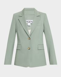 Two-Button Seasonless Wool Blazer