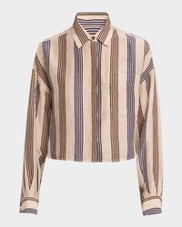 Beatrice Cropped Linen Shirt