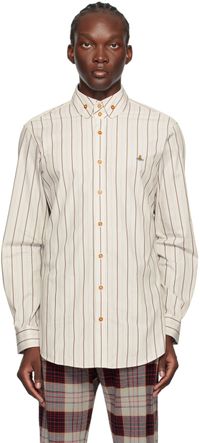 Vivienne Westwood Chemise Krall beige à boutons