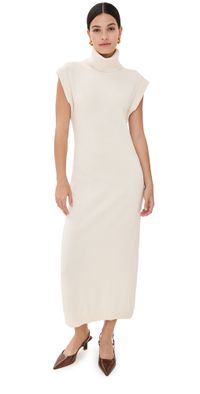 SIMKHAI Turtleneck Dress Ivory XL