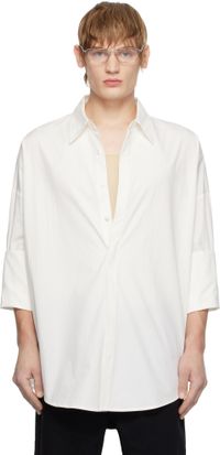 Fax Copy Express White Oversized Shirt
