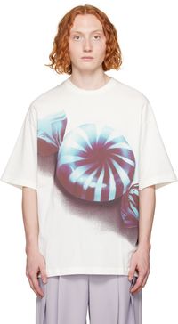 Jil Sander White Printed T-Shirt