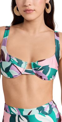 MINKPINK Brisa Marina Bikini Top Tropical XS