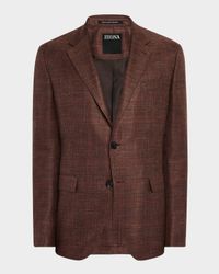 Men's Tonal Plaid Sport Coat
