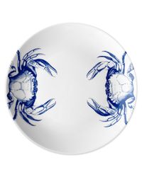 Blue Crabs Coupe Dinner Plates, Set of 4
