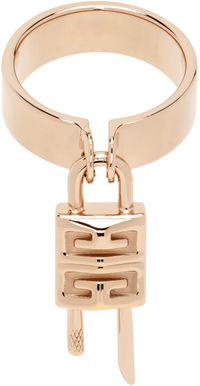 Givenchy Rose Gold Lock Ring