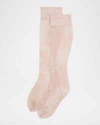 Knee-High Lace Socks