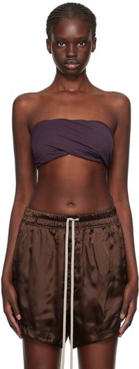 Rick Owens Lilies Purple Twisted Camisole