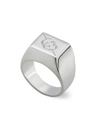 Men's Gucci Tag Ring - Silver - Size 11