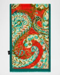 Tosca Printed Wool and Cashmere Scarf