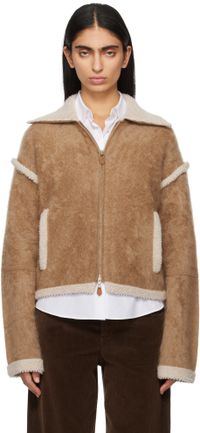 Guest in Residence Blouson aviateur Grizzly brun clair