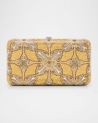 Rectangle Gilded Stamp Crystal Clutch Bag