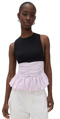 The Line by K Arden Top Black/Lilac S