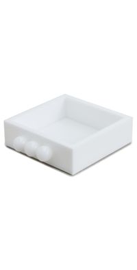 Tizo Design Acrylic Cocktail Napkin Holder Bubbles Solid White One Size