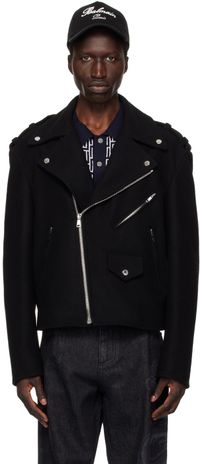 Balmain Black Biker Jacket