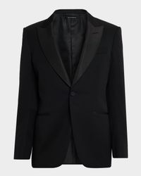 Men's Wool Grain de Poudre Evening Jacket