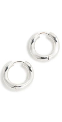 Charlotte Chesnais Wave Hoops Argent One Size