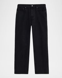 Men's Relaxed Black Denim Jeans