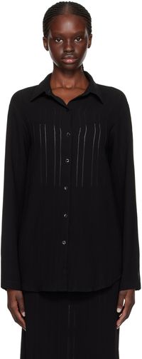 Paris Georgia Black Drop Stitch Shirt