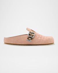 Urchin Calf Suede Slide Clogs