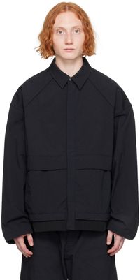 Juun.J Black Paneled Shirt