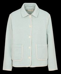 Acote - Veste col classique en coton mélangé - Taille 3 - Bleu