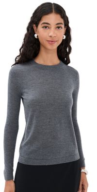 CO Long Sleeve Cashmere Crew Sweater Grey S