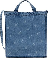 Axel Arigato Blue Dune Script A Denim Tote
