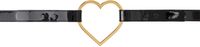 Blumarine Ceinture noire à ferrure graphique