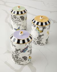 Butterfly Toile Canisters, Set of 3
