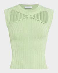 Kayan Cut-Out Sleeveless Knit Top