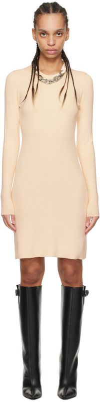 Rabanne Off-White Knitted Minidress
