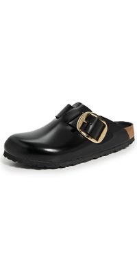 Birkenstock Boston Big Buckle Clogs Dressy Black 36