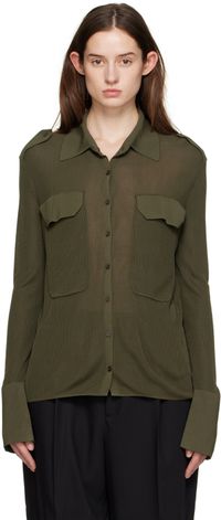 Aya Muse Green Buttoned Shirt