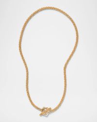 18K Yellow Gold Cabo Chain Toggle Necklace