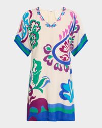 Tate Floral & Paisley-Print Shift Dress