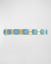 Baia Sommersa Bangle with Turquoise and Diamonds