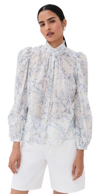 Alix of Bohemia Annabel Avian Toile Shirt Avian L