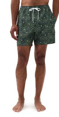Rhone R & R Swim Trunks 5.5 True Navy/Green Sage Floral S